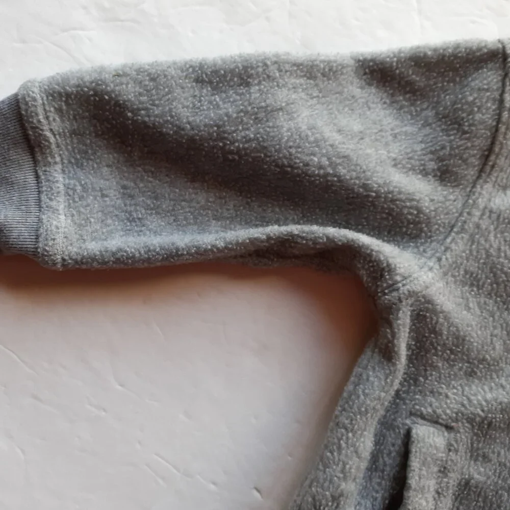 Oshkosh Boys Jacket Sweatshirt Gray Fleece Hoodie Dog 18 Months